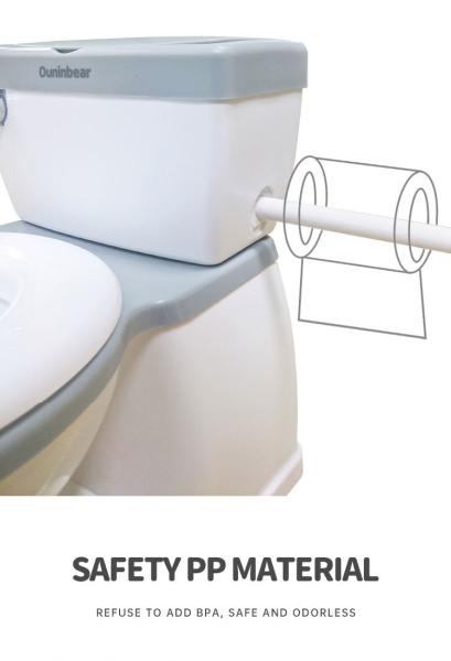 Escada de treino de viagem de plástico ecológico em cinza/branco