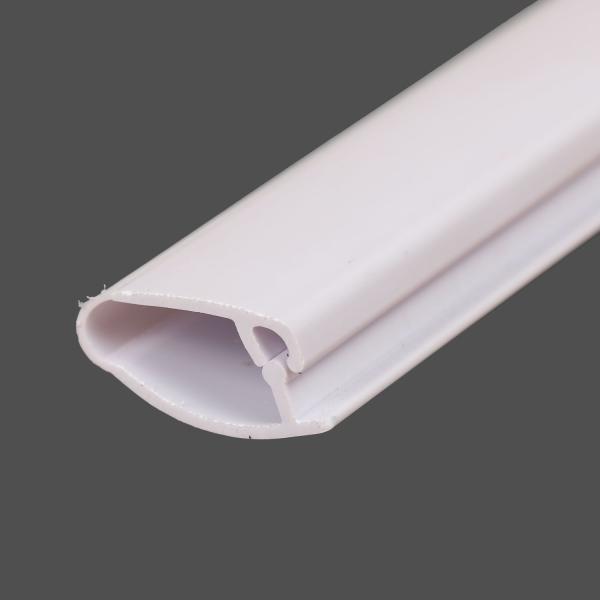 PC Cove Sleeve Rigid PVC Plastic Channel Extrusion Profiles Customized