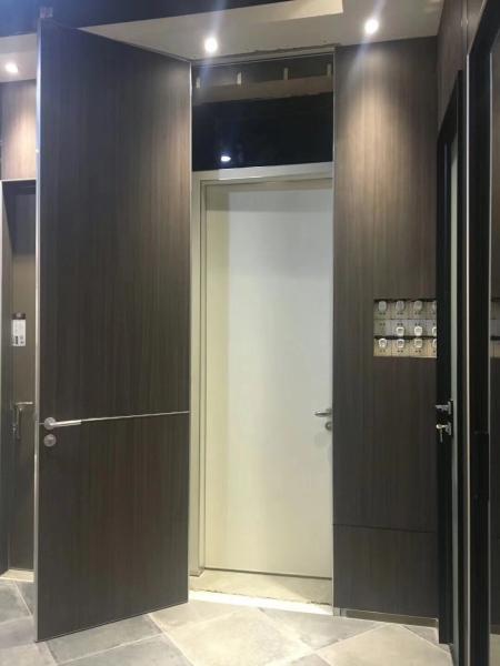 Aluminum Frame HPL modern desgin Interior Framless Door for Living Room