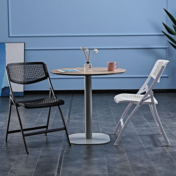 Foldable White Metal Plastic Stackable Chairs for Outdoor Hotel Garden Party Banquet Events