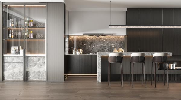 Custom Design Manufacturing European Style Living Room Furniture Kitchen Cabinet