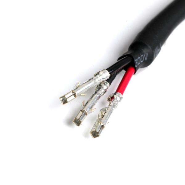 20AWG 2-Conductor Shielded Power Cable with Female Crimp Terminals, RoHS