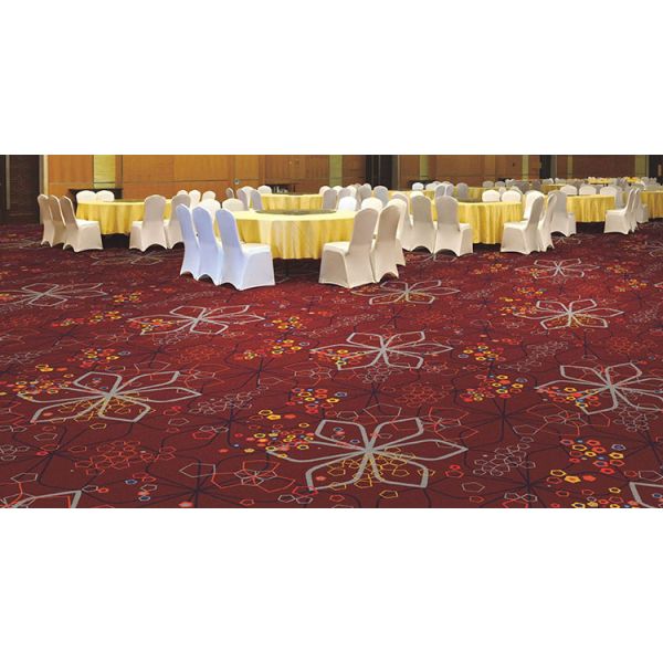 Custom Pattern Machine Woven Wool Nylon Carpet for Bedrooms Prayer Cars Banquet Halls
