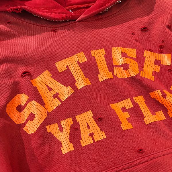 Pullover personalizado con capucha Distress Vintage Acid Wash Francés Terry Impresión de pantalla con capucha de gran tamaño