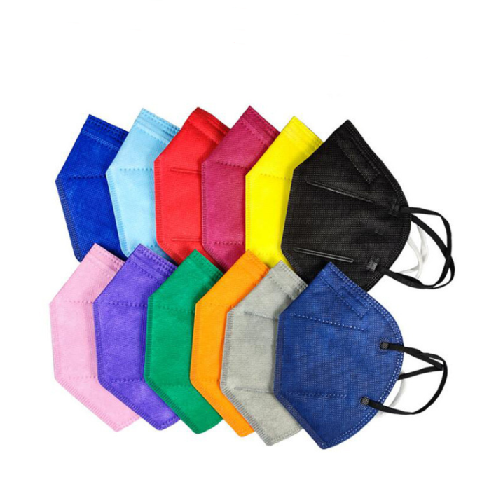 S&J 5 Layers Wholesales KN95 Disposable Respirator Face Dust Mask Indoor Personal Protection KN95 Mask Disposable Earloops