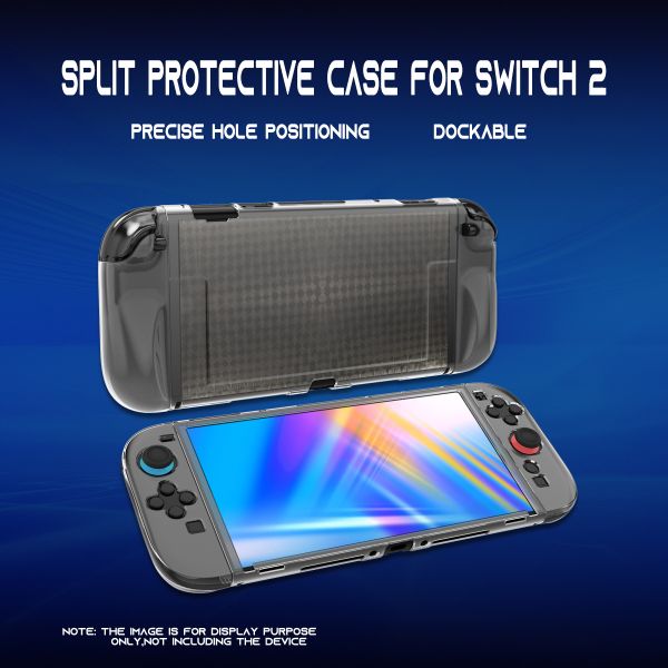 3-in-1 Protective Case for Nintendo Switch 2, Anti-Scratch Shockproof TPU Cover for Console and Joy-Cons