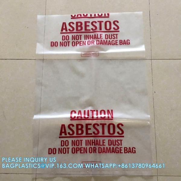 Asbestos Bag For Protection Burial Asbestos Disposal Bags Asbestos Disposal Bags  Industry Standard, Clear