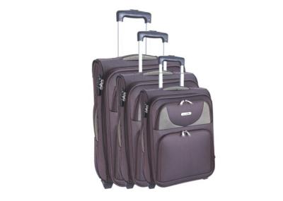 Durable Soft 600D Twill  Eva Trolley Luggage Set 170T Lining With 2 Big Wheels