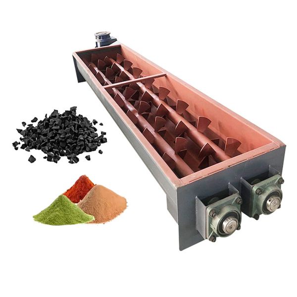 Custom Screw Conveyors Dual-Shaft/Multi-Shaft Screw Conveyors Flexible Cement Screw Conveyors Suitable for Wood chips, paper, flour processing, materials prone to clumping, sawdust, soybeans