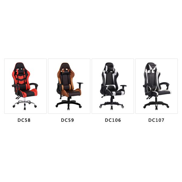 RGB LED Gaming Chair Comfortable and Professional Swivel Rolling Chair for Commercial