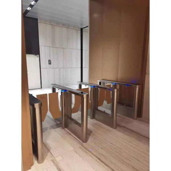 Intelligent Hotel Stainless Steel Turnstiles Glass Turnstile Gate 114b
