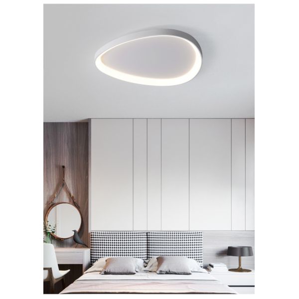 Nordic Bedroom Lamps Simple Modern Recessed Round Led Ceiling Lights Chandelier(WH-MA-243）