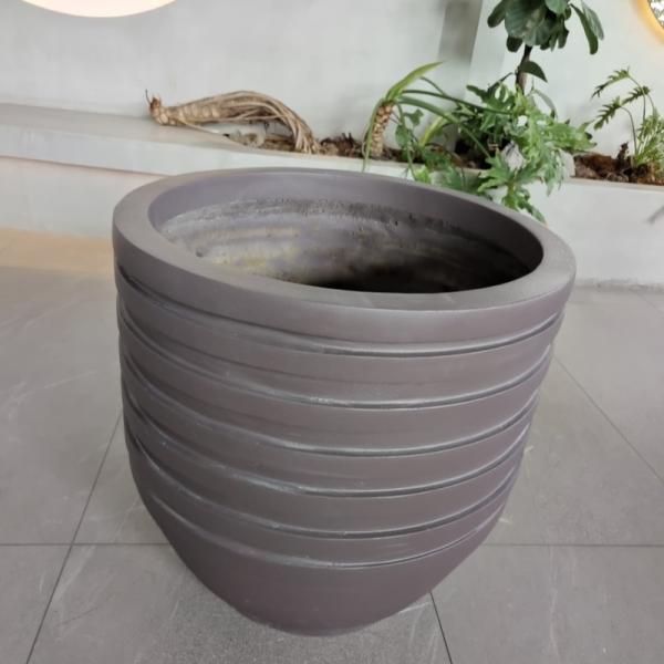 Tall Large Resin FRP Fiberglass Flower Pots Logo Customized