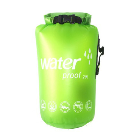 10L 20L Transparent Dry Bag , PVC Outdoor Camping Dry Bags Water Resistant