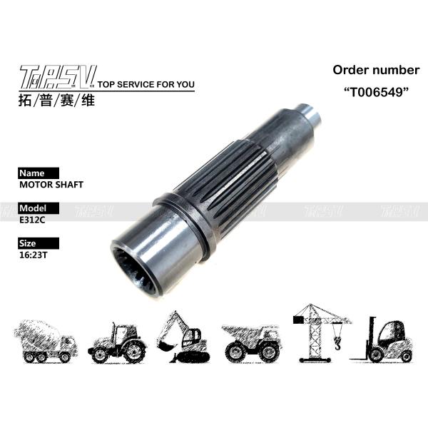 XJDG-00029 194-8280 High Precision E312C Excavator Travel Motor Shaft for Excavator Transmission System Packing Size Depend On Packing Type