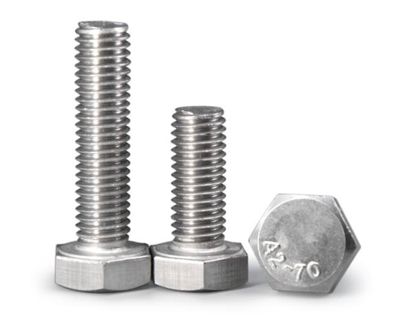 A2-70 Stainless Steel Hex Head Cap Screws Good Chemical Resistance