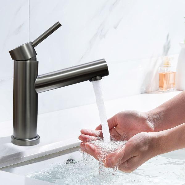 Ss304 Gunmetal Basin Tap Steel 316 Lavatory Watermark Faucet stainless grey color vanity mixer