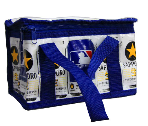 Reusable Aluminum Foil Thermal Insulated Bags With Navy Zipper For Keeping Food