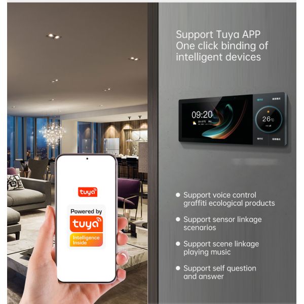 Android IPS HD Touch Smart Home Control Panel ZigBee 3.0 Security Hub