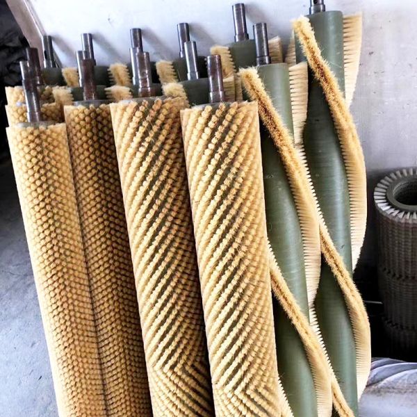 Cepillo de eliminación de polvo Roller de nylon hueco cilindrico de tambor cepillo
