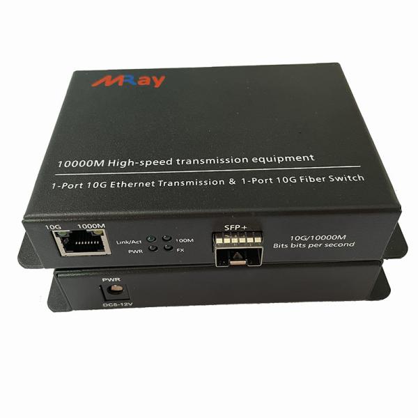 Standalone type RJ45 to fiber media converter 10g media converter SFP media converter