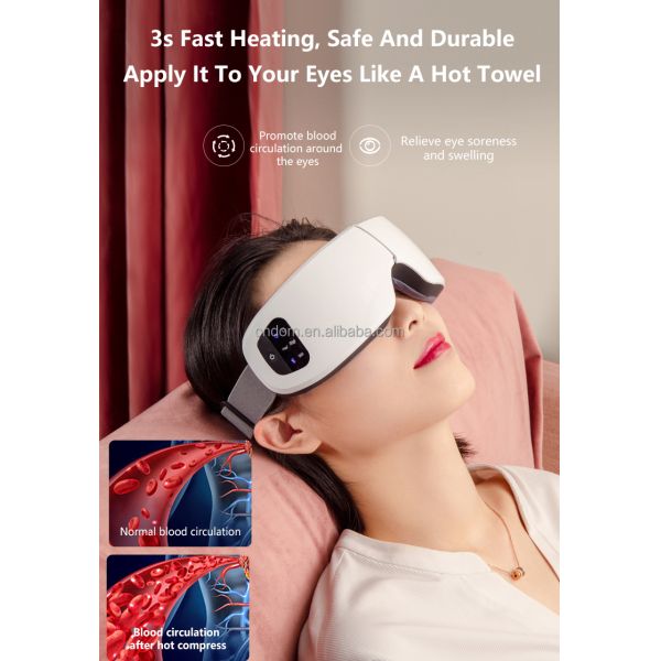 38-40C Hot Compress Intelligent Eye Care Massage Equipment for Relieving Eye Fatigue