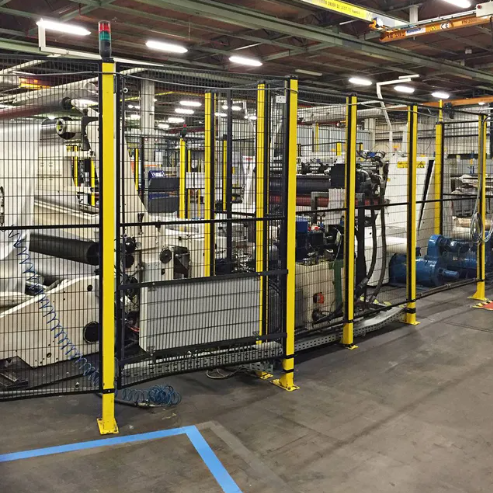 Security Isolation Safety Fence Robot Protection Line Floor Mounted