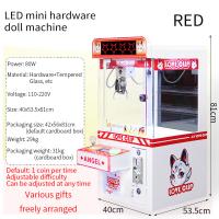 Machine d'arcade à griffe à LED à base de pièce rouge