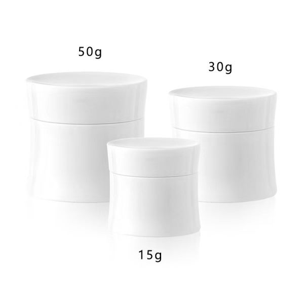 Unique Design UV Coating Plastic Cream Jar with Screw Lid for Personal Skin Care Packaging
