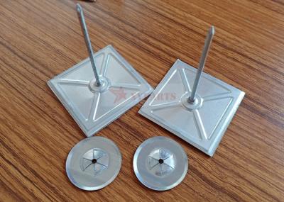 2.5 Self Adhesive Insulation Fastener Pins For Fiberglass Duct Wrap On Sheet Metal