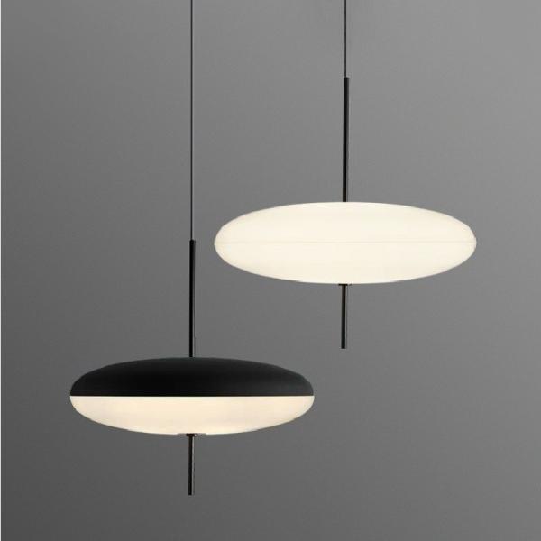 Black And White Flying Saucer Pendant Light Modern Art Bedroom Pendant Lamp(WH-GP-116)