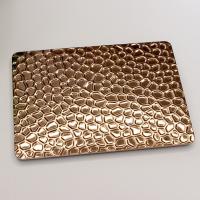 Folha de Decorateive da parede da placa de aço de Rose Gold Honeycomb Stamped Stainless