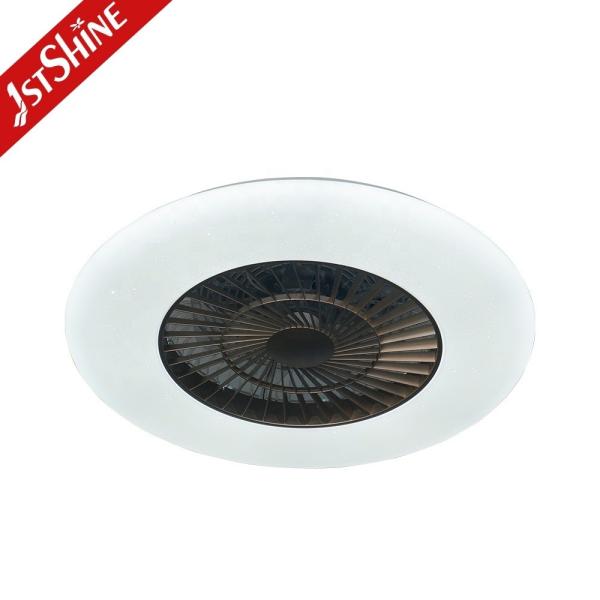 DC Motor Wind Deflector LED Ceiling Fan with 4 Color Lighting and Remote Control
