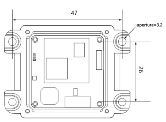 TTL врезал держатель 60CM/S DP7628 CMOS читателя кода QR 2D фиксированный