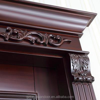 217cm Height Finished Swing Solid Wood Front Doors No Glass