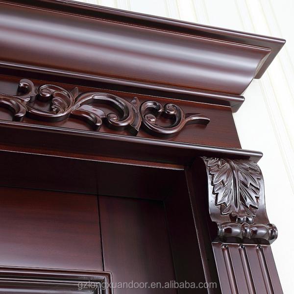 217cm Height Finished Swing Solid Wood Front Doors No Glass
