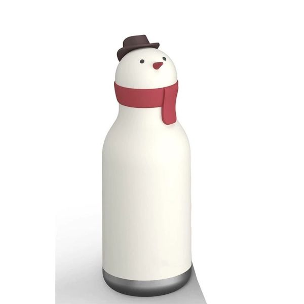 Custom Silicone Lid Stainless Steel Water Bottle for Kids