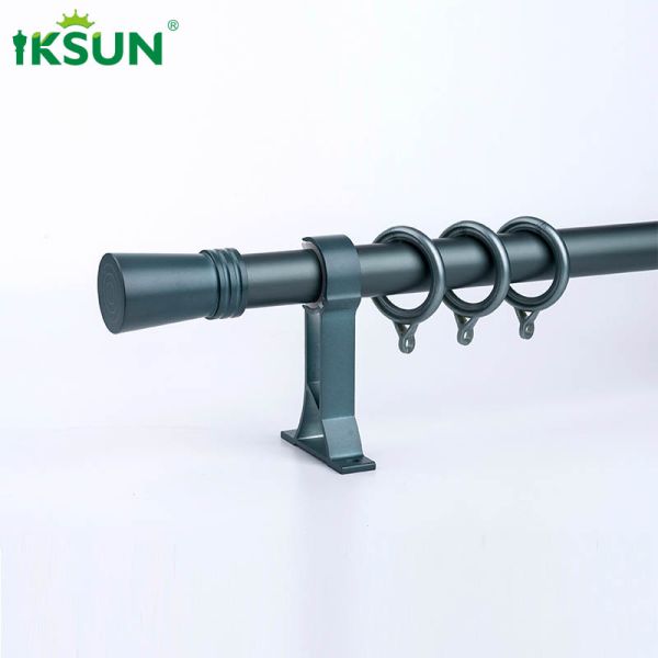 Darkening Single Aluminium Curtain Rod Minimalist For Home Decor