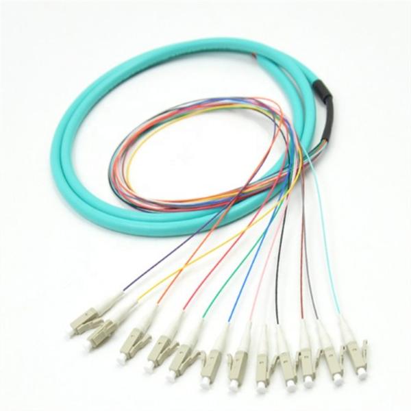 0.9mm SC SM Pigtail 8 12 Color Coded , G652D Tight Buffered Fiber Optic Cable