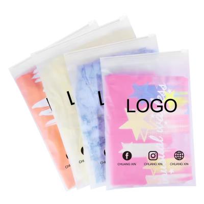 CTCX Frosted Zipper Bag Custom Matte Ziplock Packaging Bag Logo Bolsas De Plastico Personalizadas Clothing Zip Lock Bags
