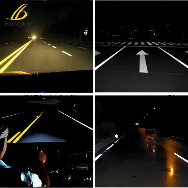 HUA QUN Transparent Road Glass Beads , Reflective Glass Beads For Paint