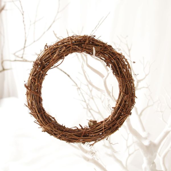 Fiesta de ventana y puerta colgando anillo de ratán Artifi para 35cm coronas de vid naturales