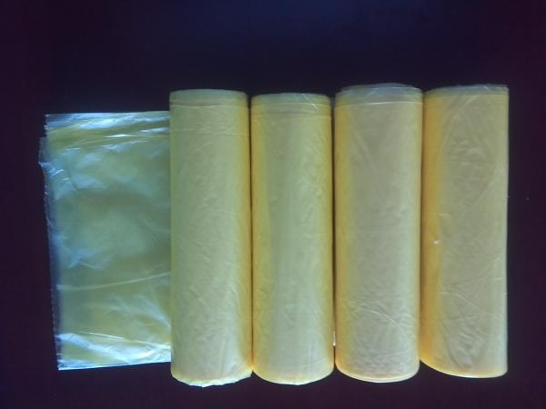 HDPE 30 Liter Colored Garbage Bags ，Plastic High Density Trash Bags 450 * 500mm