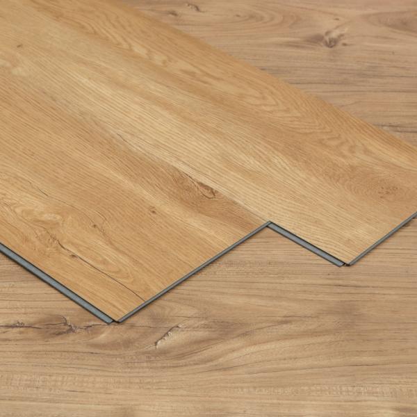 Rigid Core Commercial Floor Covering Environmental Friendly Wood Graing Effect