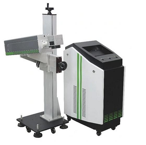 Non Metal Engraving UV Marking System 30W 50W 100W Co2 Flying Online Conveyor Belt Laser Marking Machine