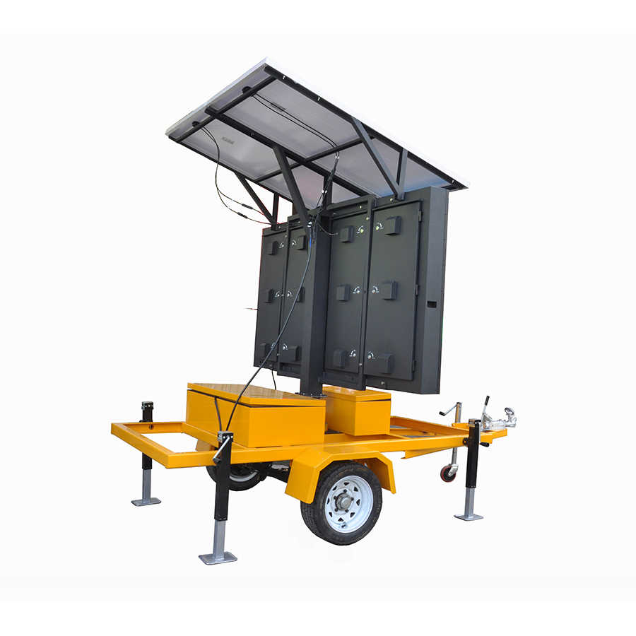 Наружный дорожный трафик VMS светодиодный доска сообщений Экран Макс 550w с прицепом 2560x1280 мм