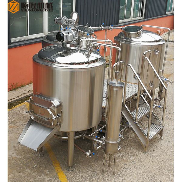 Stainless Steel Beer Making System 500L Capacity Brewhouse Steam Heating