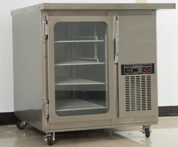 320L Upright Glass Door Fridge , CE 6 Drawer Fridge Freezer