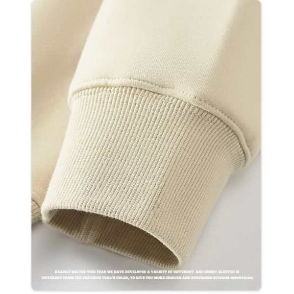 350G-700G Cotton French Terry Fleece Hooded Sweatshirt Men'S Oversized Loose Drop Shoulder