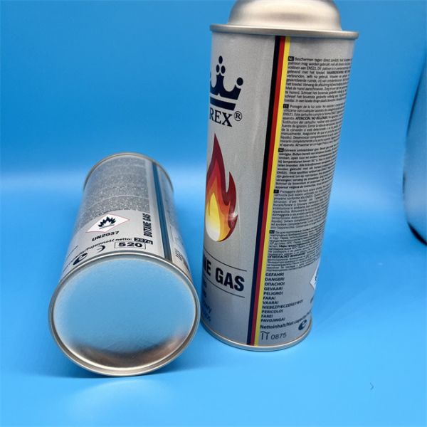 Envases de butano de grado industrial de 220 g para equipos de soldadura con cuerpo resistente a los impactos